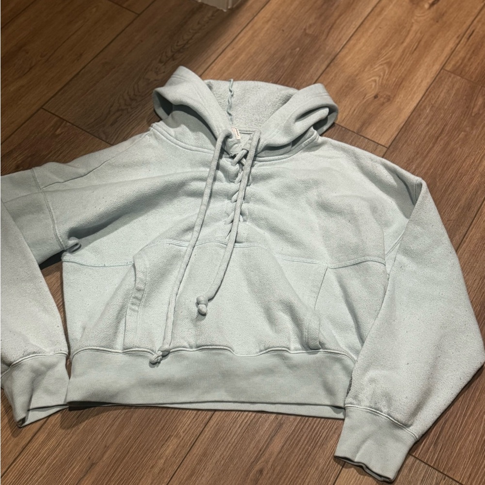 FP Movement by Free People Light Blue Gray Hoodie